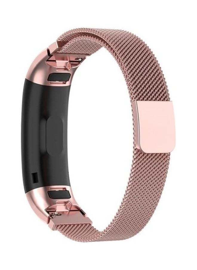 NIBEMINENT - Milanese Strap For Huawei Band 3 And 4 Pro Rose Pink - Image 1