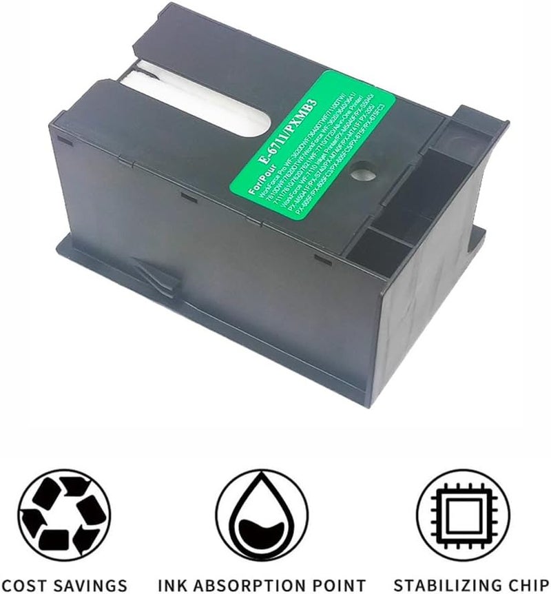 Epson WF 7620 WF 7510 Waste Ink Maintenance Box Easy Install Replacement Cartridge T6711 - Image 3