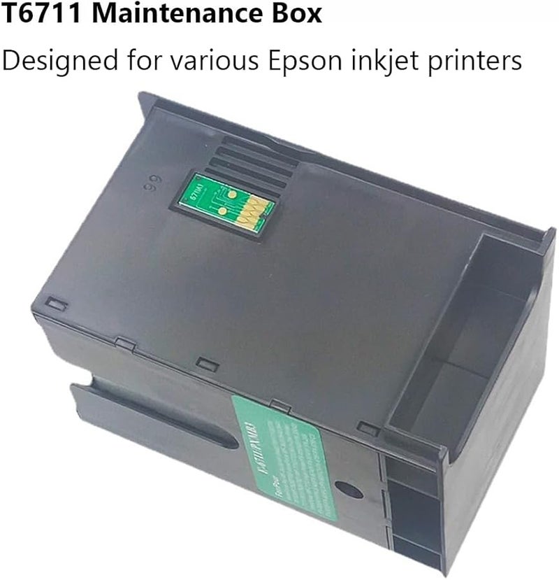 Epson WF 7620 WF 7510 Waste Ink Maintenance Box Easy Install Replacement Cartridge T6711 - Image 4