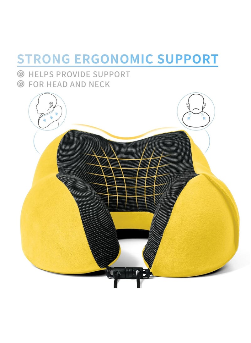 مخده للرقبه على حرف U بجراب تصلح للسفر والمنزل والمكتب - Image 4