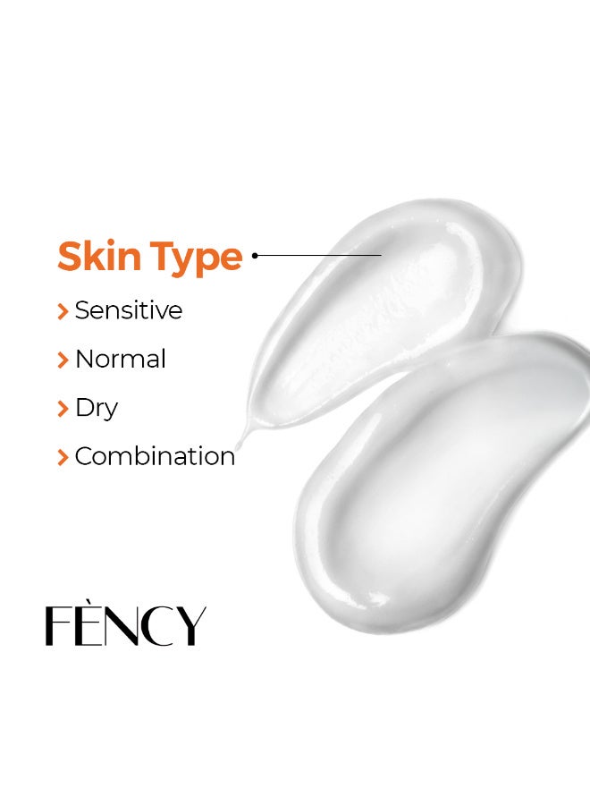 FÈNCY Sun Cream SPF 50+ | Very High Protection UVA/UVB Sun Filter | Hydrating & Skin Barrier Support | Suitable for Sensitive Skin | Vegan | Alcohol Free | Dermatologically Tested | No Food Coloring - Image 2
