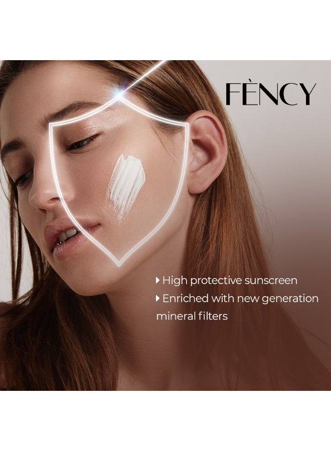 FÈNCY Sun Cream SPF 50+ | Very High Protection UVA/UVB Sun Filter | Hydrating & Skin Barrier Support | Suitable for Sensitive Skin | Vegan | Alcohol Free | Dermatologically Tested | No Food Coloring - Image 4