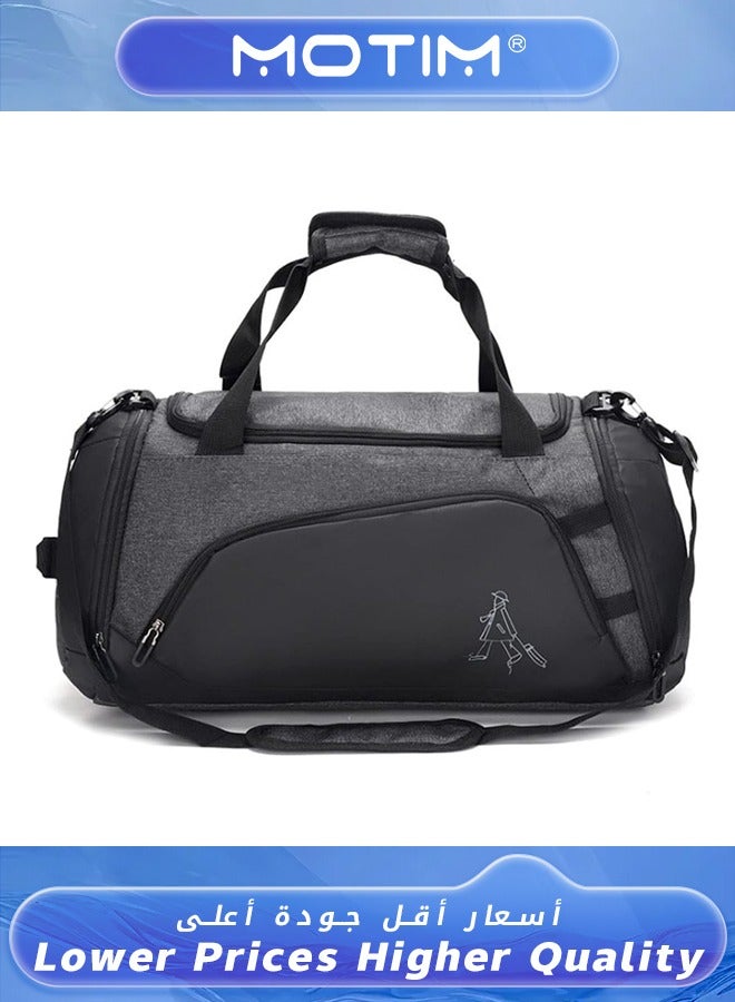 Motim Lightweight Sports Gym Bag Travel Duffel bag with Wet Pocket & Shoes Compartment for Men Women - Image 1