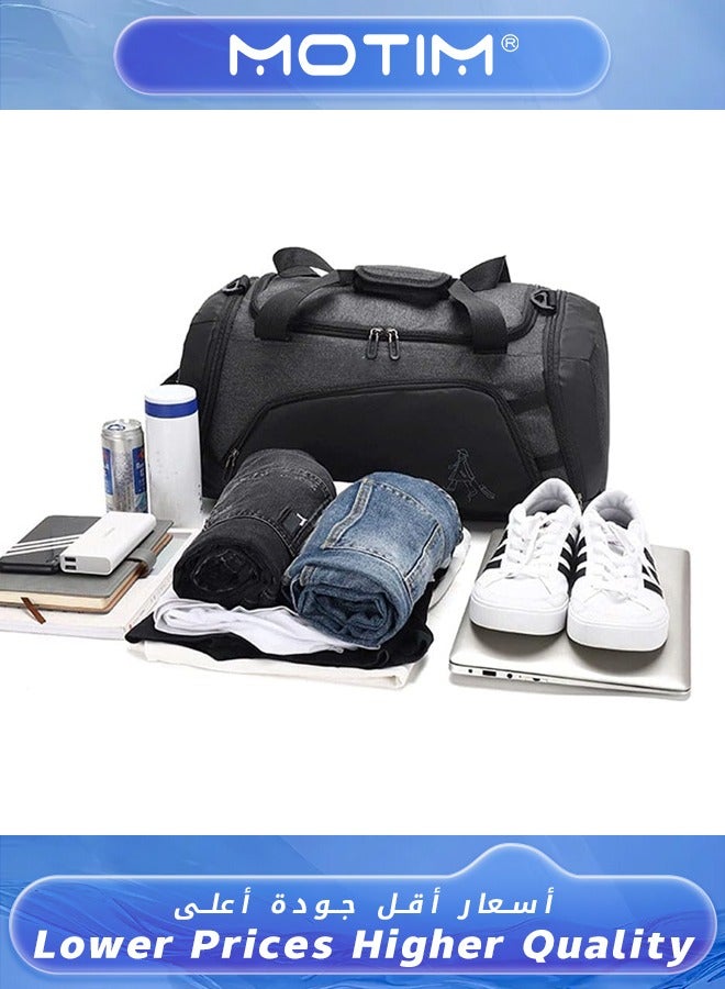 Motim Lightweight Sports Gym Bag Travel Duffel bag with Wet Pocket & Shoes Compartment for Men Women - Image 2