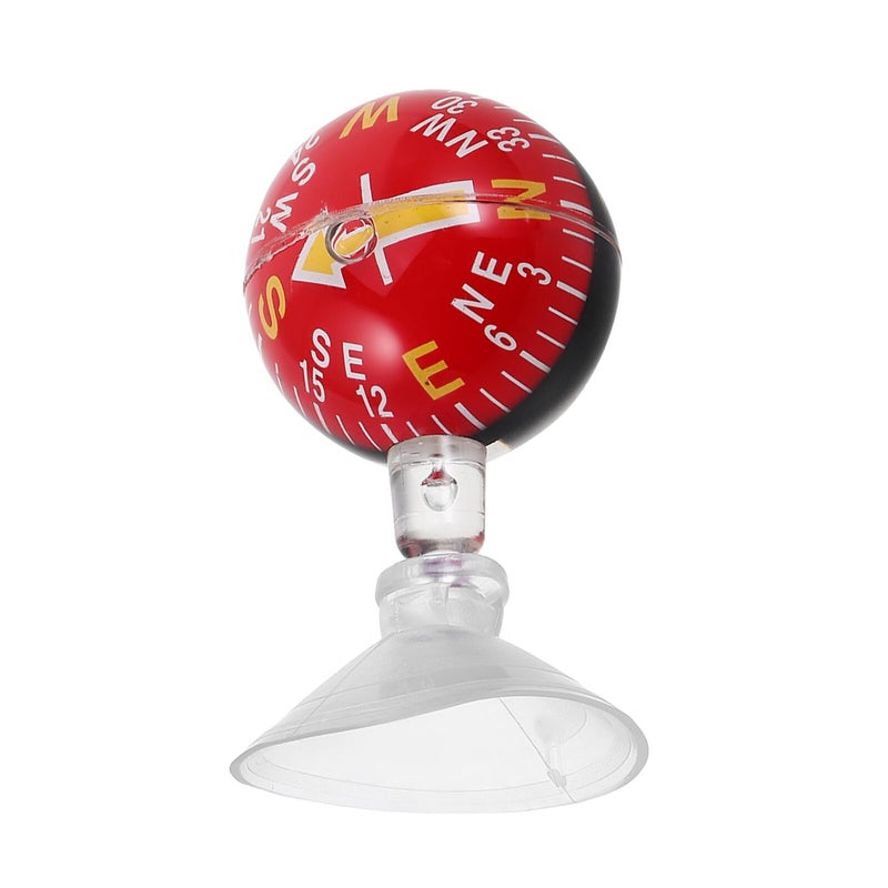38mm Plastic Car Compass Ball With Suction Cup For Auto Dashboard Marine Navigation - Image 2