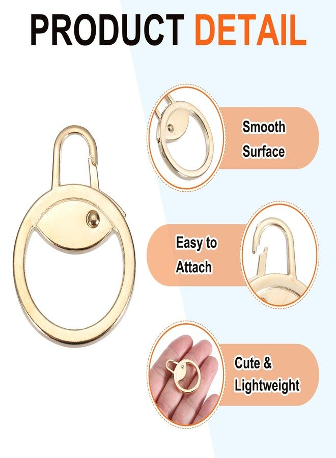 MECCANIXITY Metal Zipper Pull Charm 1 Pcs Detachable Round Zipper Pull Replacement Slider Extender Repair Kits for Coats Jackets Pants Luggage Suitcase Purse Fasteners, Gold Tone - Image 3