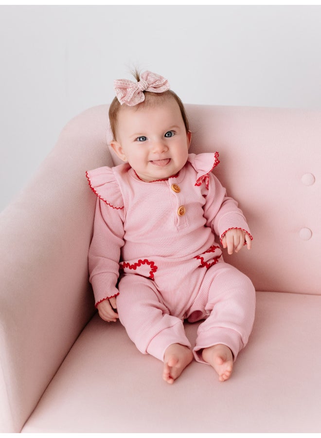 Beauwa baby Aurelia Ribbed Playsuit - Image 1
