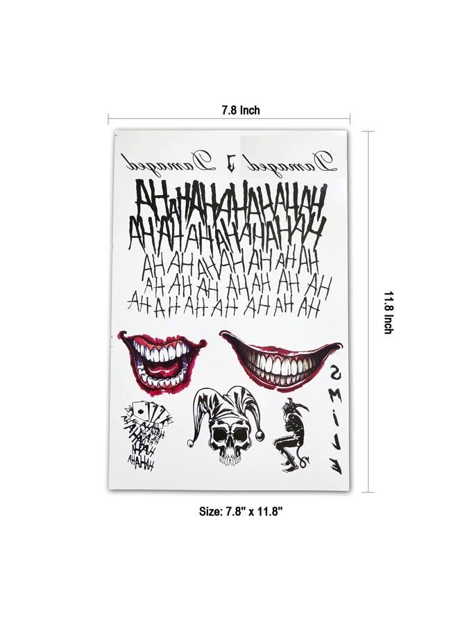 Leoars Fake Tattoo Stickers, 3-Sheet Women Temporary Tattoos and 3-Sheet Men Tattoos for Halloween Costume Cosplay Parties Accessories - Image 4
