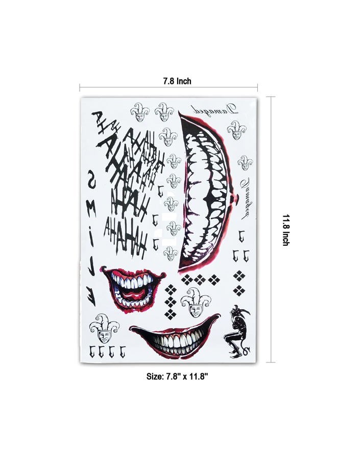 Leoars Fake Tattoo Stickers, 3-Sheet Women Temporary Tattoos and 3-Sheet Men Tattoos for Halloween Costume Cosplay Parties Accessories - Image 2