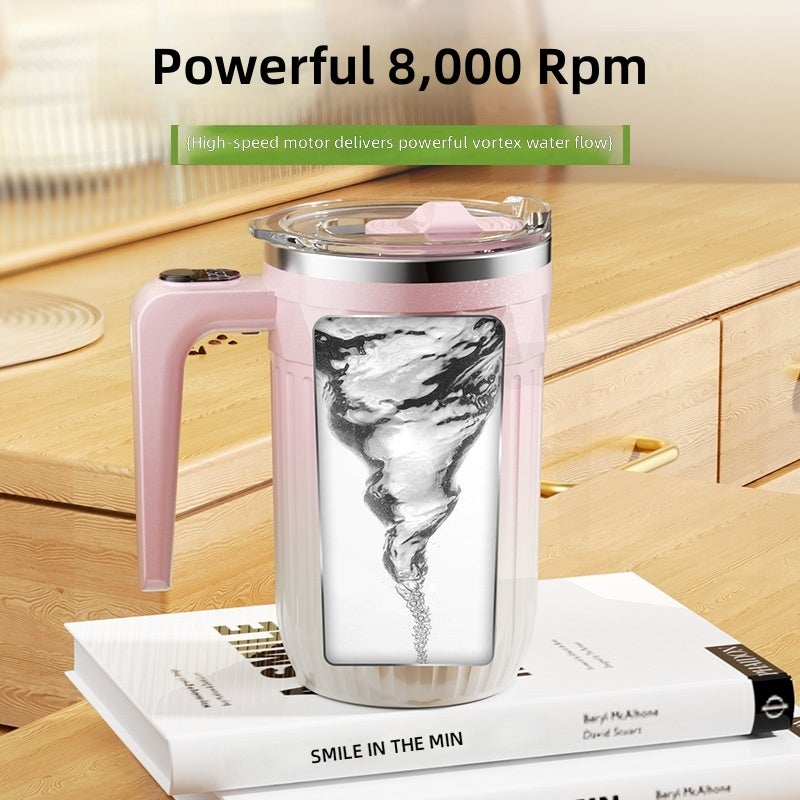 Cross-Border New Fully Automatic Mixing Cup - Smart Temperature Display Electric Magnetic Coffee Mug with Gradient Color, Portable for Home Use - Image 3