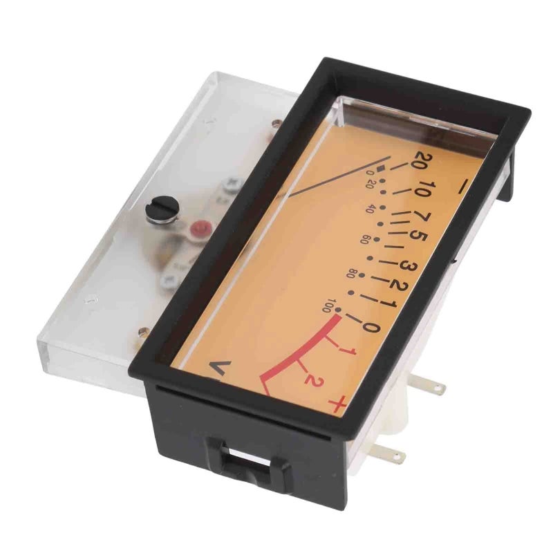 St VU Meter with Driver Board ABS+PCB Adjustable Backlight Brightness - Pointer Amplitude Control DB Meter Head for DIY Home Audio - Image 3
