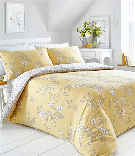 Homemaker Country cottage bedding floral design pretty quilt cover duvet sets YellowSingle