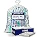 Plasticplace 5560 gallon Trash Bags 15 Mil Clear Heavy Duty Garbage Can Liners 36 x 58 100 Count - Image 1
