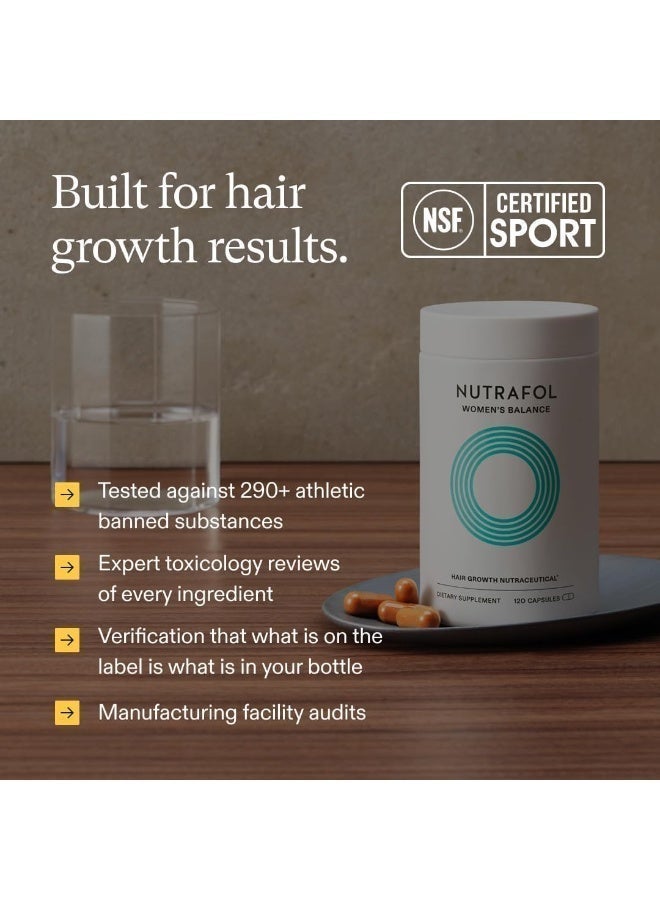Nutrafol Women’s Balance Hair Growth Supplement, 45+ — Clinically Studied Formula for Fuller, Sronger Hair & Scalp Support — Dertmatologist Recommended - Image 5