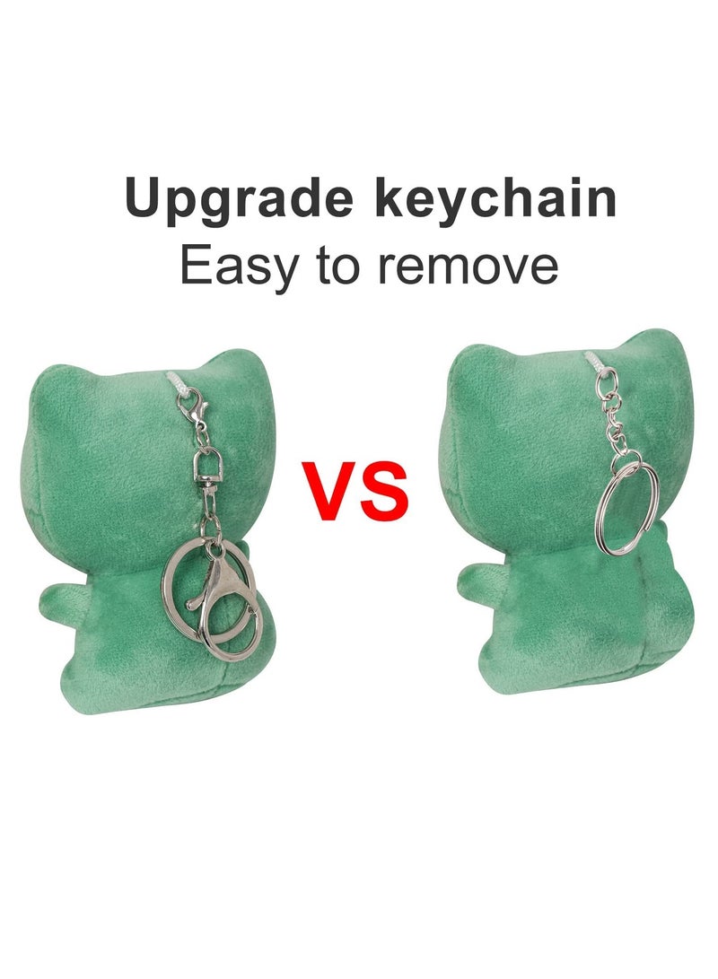 SYOSI عبوة 2 من حيوانات محشوة صغيرة حجم 4.3 بوصة ضفدع لعبة محشوة مع سلسلة مفاتيح جوائز حقائب هدايا ملأ حيوانات موضوع الحفلات هدايا لطلبة رياض الأطفال - Image 3