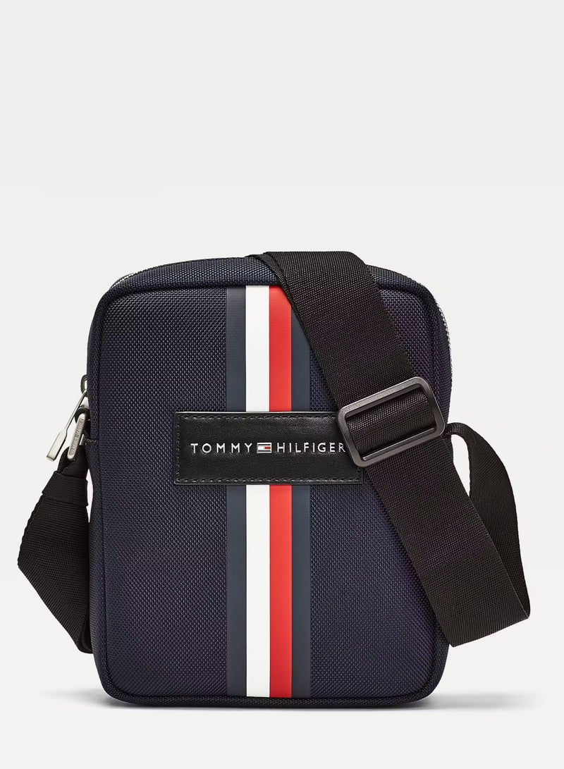Tommy Hilfiger Denim Tommy Hilfiger Nylon Mini Reporter Bag - Navy - Image 1