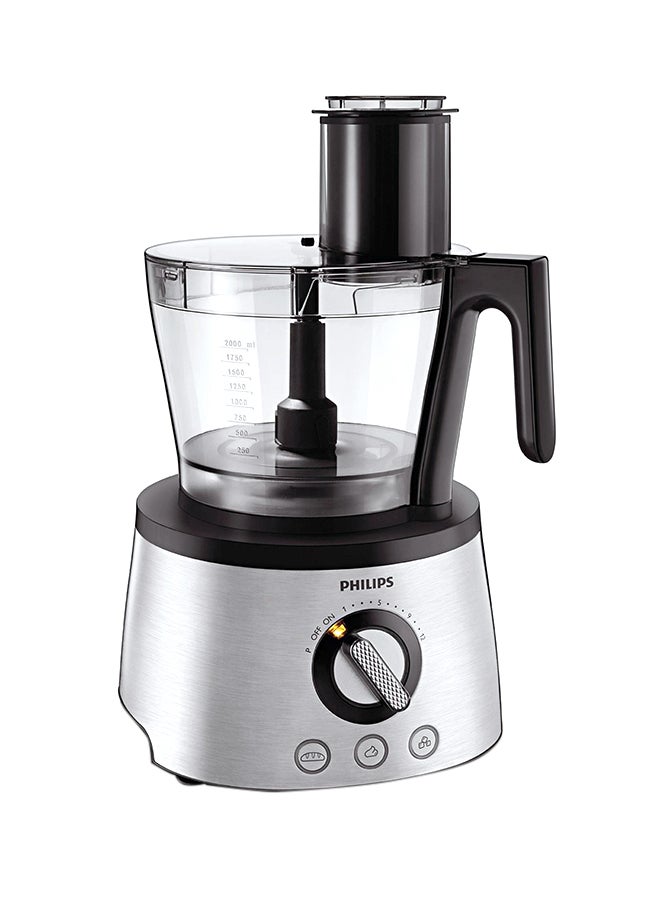 Philips 7000 Series Food Processor, PowerChop technology ,Blender, Centrifugal Juicer + Citrus Press, Metal Kneading Hook 3.4 L HR7778 / 00 Silver/Black/Clear - Image 2