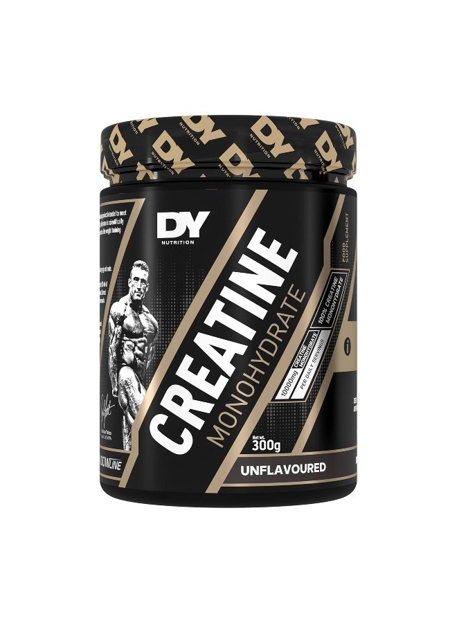 dy nutrtion DY Nutrition Unflavoured Creatine Monohydrate Powder 300 g - Image 1