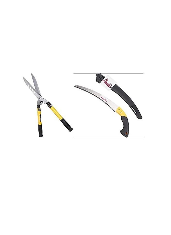 ABBASALI Garden Scissor Gardening Saw Plastic Handle Bend Type Heavy Duty  - Image 2