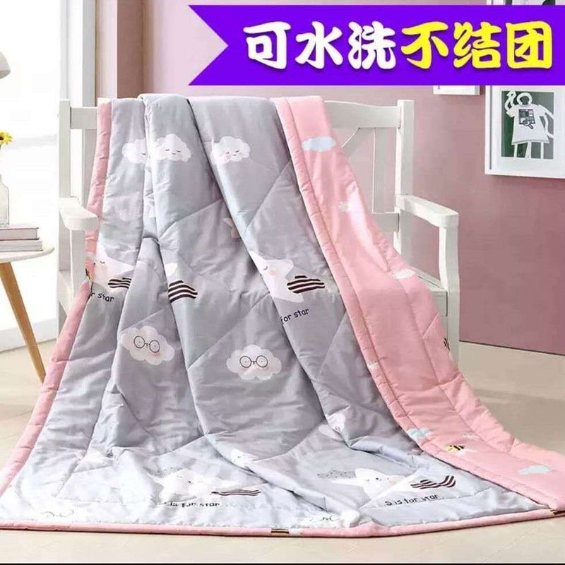 Factory Summer Quilt Air Conditioning Quilt Single Double Thin Quilt Gift Quilt Quilt Core Machine Washable Summer Quilt - Image 2