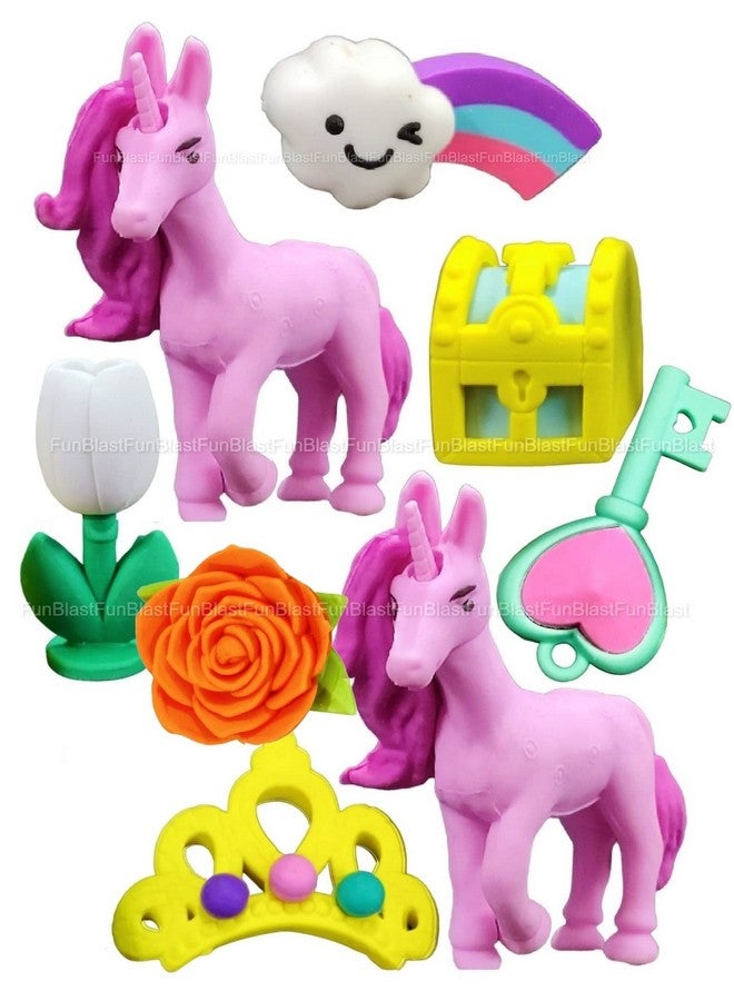 فنبلاست مجموعة أقلام رصاص أنيقة من فن بلاست - مجموعة أقلام رصاص كاواي مع مبراة وممحاة على شكل وحيد القرن للأطفال والأولاد والبنات، هدية عيد ميلاد، هدية إرجاع، هدية للحفلات - متعددة الألوان - Image 5