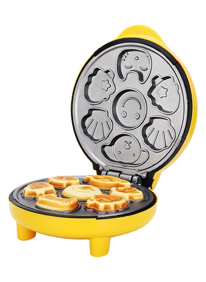 general Multi-functional waffle maker, simple pancake cooking machine, double-sided heating mini cartoon-style kitchen breakfastMulti-functional waffle maker, simple pancake cooking machine, double-sided heating mini cartoon-style kitchen breakfast - Image 1