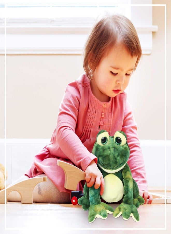 Puzzled DolliBu Plush Frog Stuffed Animal - Soft Huggable Squat Green Frog, Adorable Playtime Frog Plush Toy, Cute Rain Forest Life Cuddle Gift for Kids & Adults - 8 Inches - Image 4
