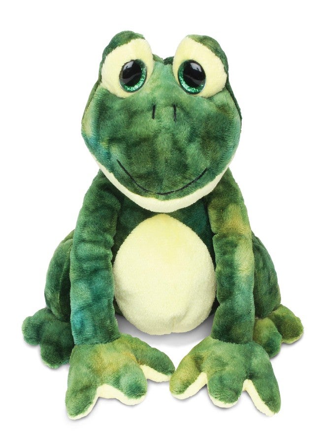Puzzled DolliBu Plush Frog Stuffed Animal - Soft Huggable Squat Green Frog, Adorable Playtime Frog Plush Toy, Cute Rain Forest Life Cuddle Gift for Kids & Adults - 8 Inches - Image 1