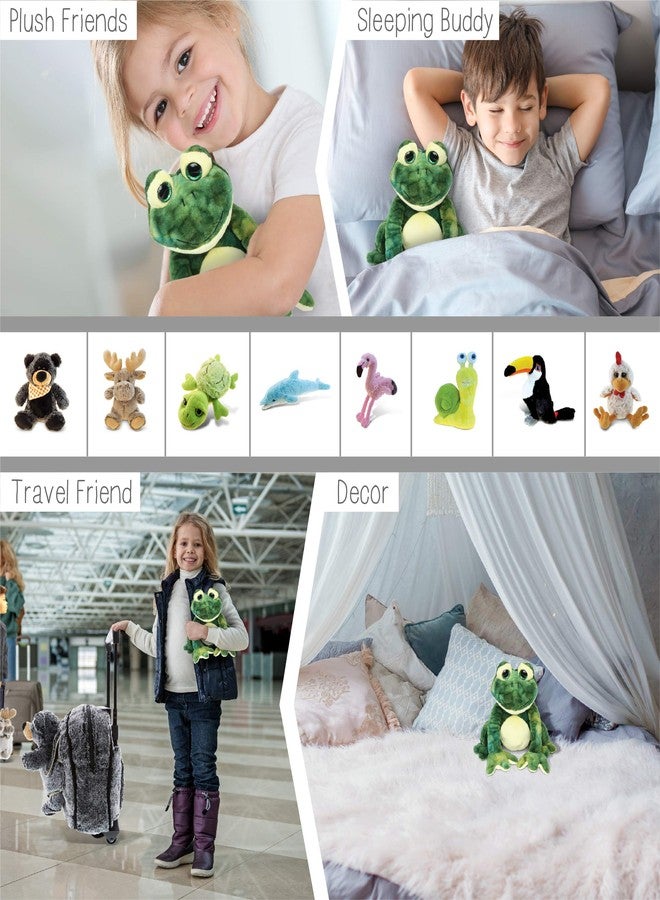 Puzzled DolliBu Plush Frog Stuffed Animal - Soft Huggable Squat Green Frog, Adorable Playtime Frog Plush Toy, Cute Rain Forest Life Cuddle Gift for Kids & Adults - 8 Inches - Image 5