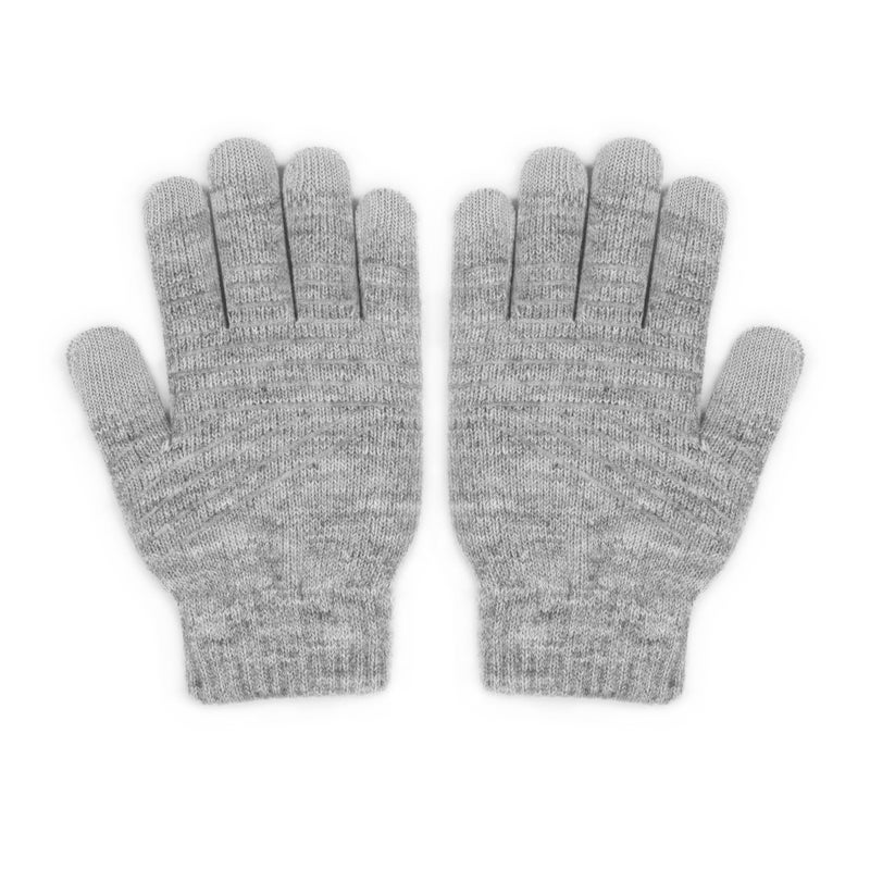 Moshi Digits Winter Gloves Touchscreen, Size M (24-25cm/9.2"-9.8"), Light Gray - Image 1
