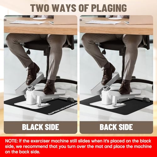 Rolitwils Under Desk Elliptical Mat - Non-Slip Exercise Equipment for Peloton Bike, Small Exercise Mat for Desk Workout Equipment - Image 3