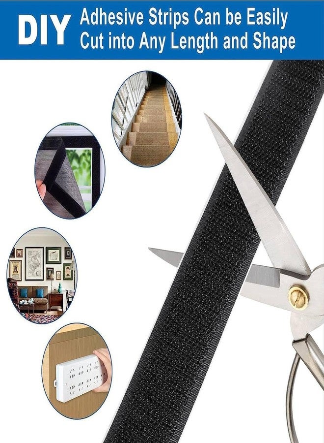FI FIDROXIMPERIA Self-Adhesive Hook and Loop Tape, Tapes Roll, Self Sticky Back Strong Gripping Perfect for DIY | Home, Office, School, and Crafting |, Crafting & Wall Hanging (Hook and Loop Tape (5M x 25mm)) - Image 2
