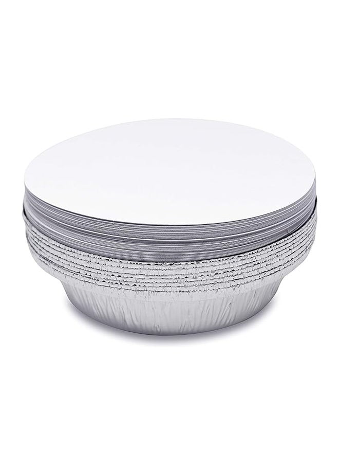 Generic 45 Pcs Premium 9 Inch Round Foil Pans With Board Lids  - Image 2