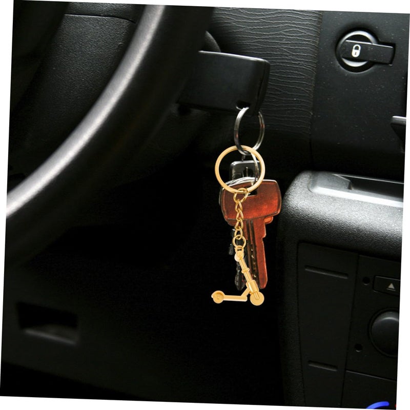 OUNONA 3pcs Creative Mini Scooter Key Rings Zinc Alloy Stylish Decorative Keychains for Car Home Motorcycle Bag Accessories Gift - Image 5