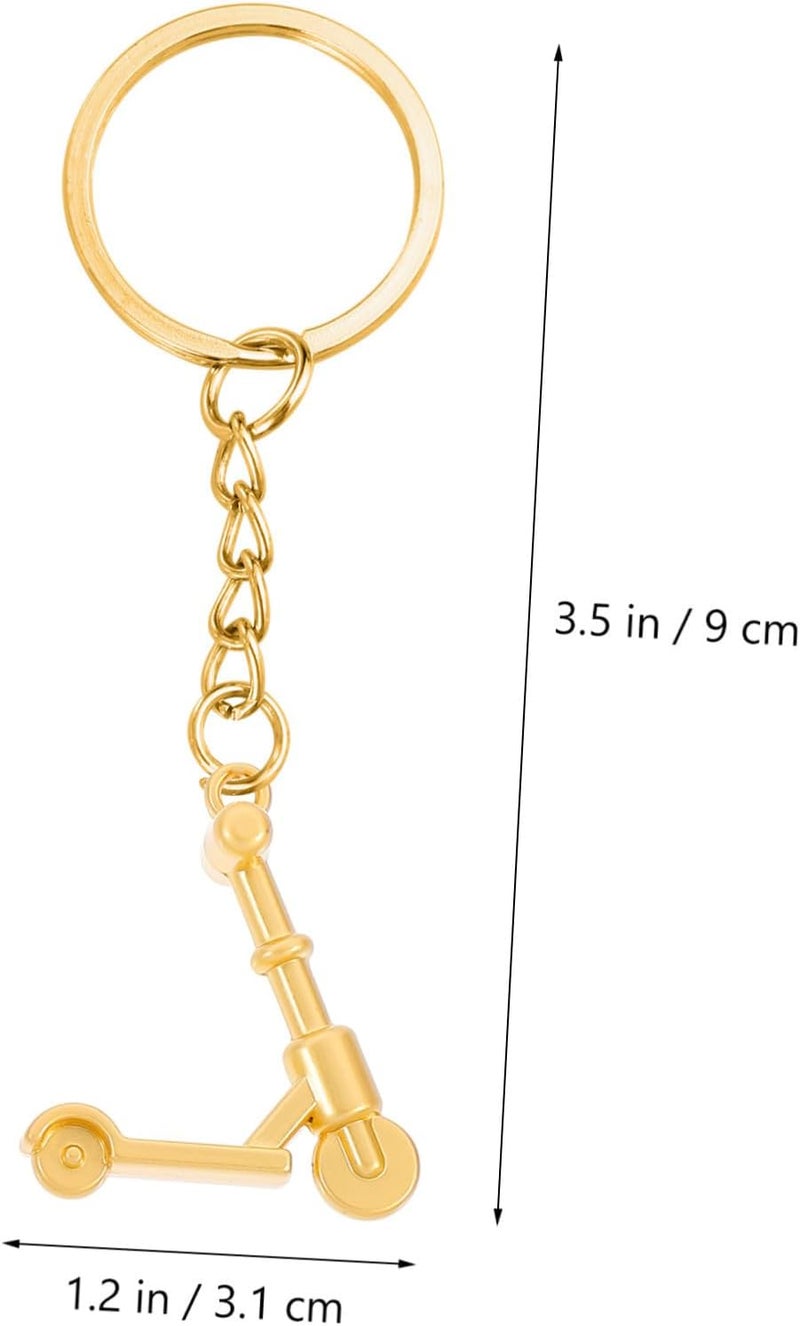 OUNONA 3pcs Creative Mini Scooter Key Rings Zinc Alloy Stylish Decorative Keychains for Car Home Motorcycle Bag Accessories Gift - Image 2