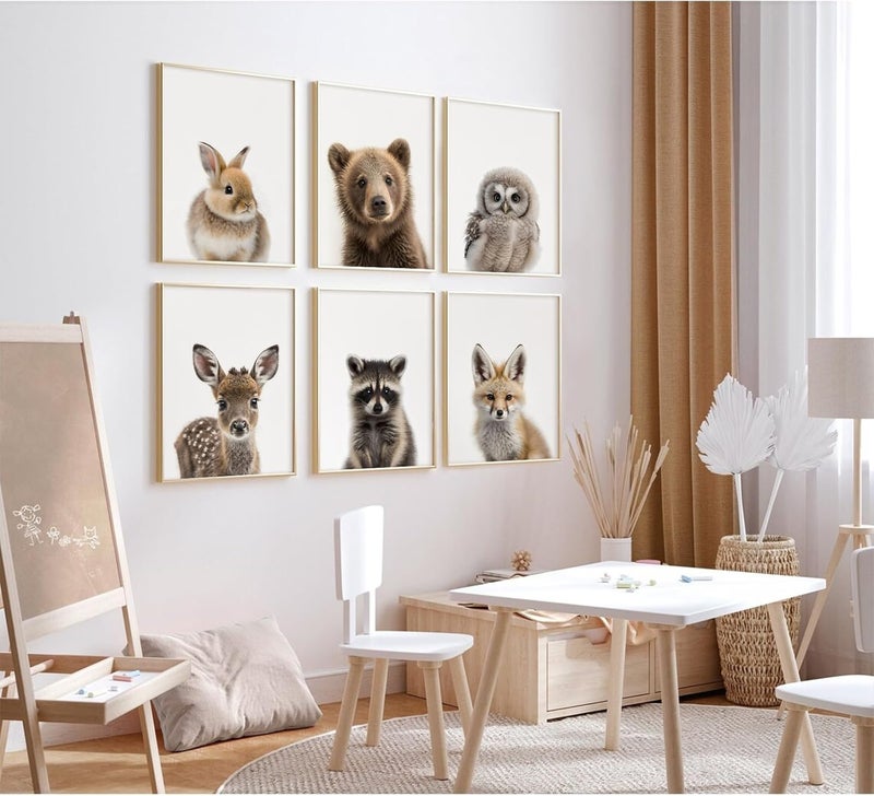 Youillne Baby Animals Prints - Set of 6 - Image 3
