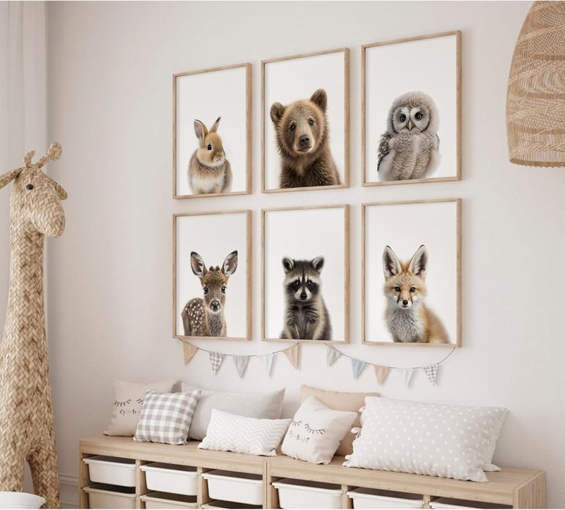 Youillne Baby Animals Prints - Set of 6 - Image 4