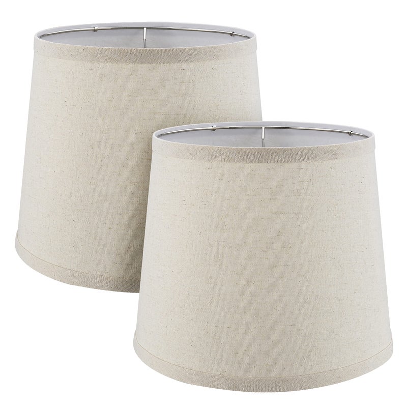 Aspen Creative 380062 Empire Collapsible Spider Lamp Shade Oatmeal 9 Top x 11 Bottom x 9 Slant Height Set of 2 - Image 2