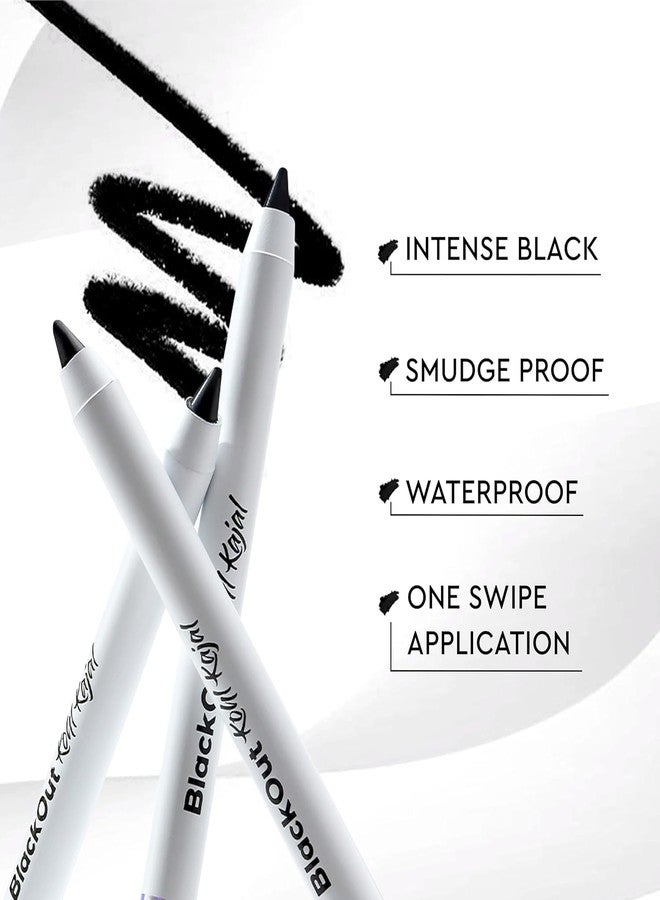 Million Colors Waterproof Blackout Kohl Kajal | Infused with Chamomile and Almond Oil | Smudge Proof & Long-Lasting | One Swipe Application - Rich Color Payoff | Stays Upto 24HR - Image 5