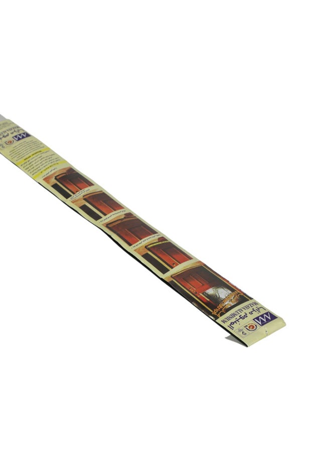 Mazaya Aluminium Resilient Long Lasting Door Bottom Black and White 100 cm WST-R2-100WHT - Image 2