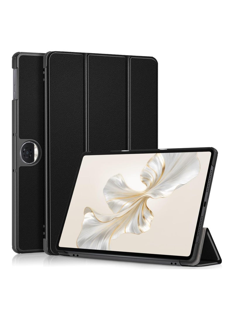 URBBKING Trifold Smart Cover Protective Slim Case For Honor Pad 9 12.1 inch Black - Image 1