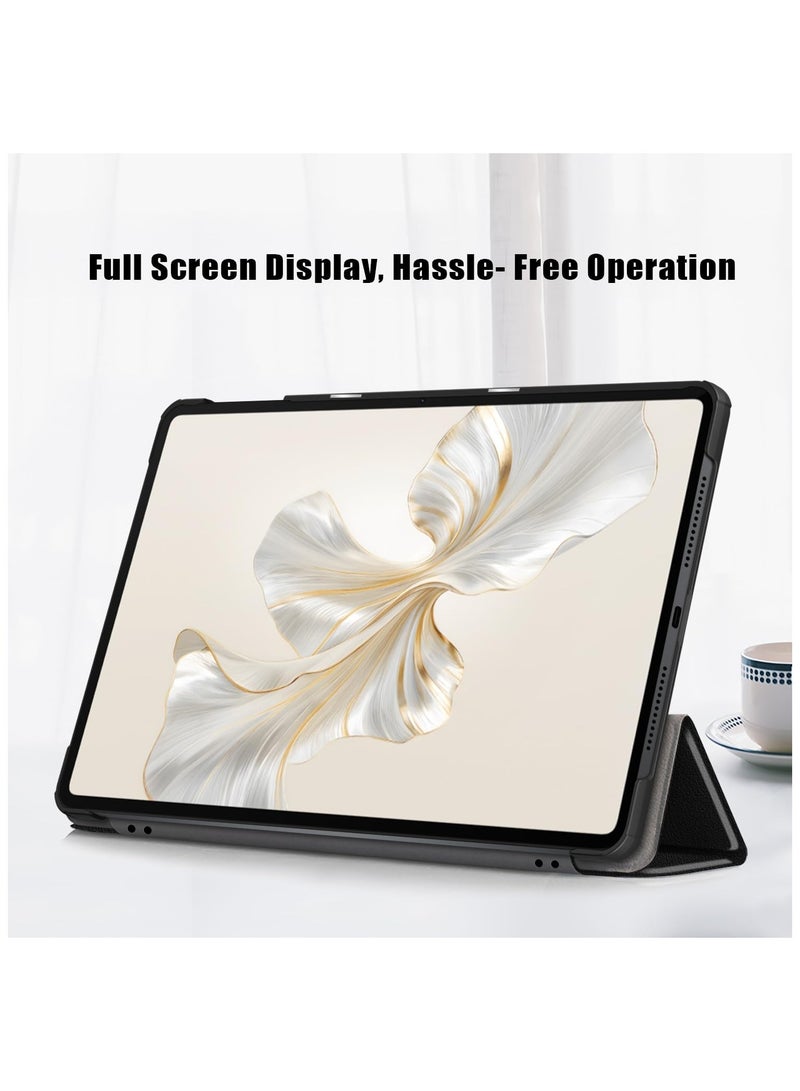 URBBKING Trifold Smart Cover Protective Slim Case For Honor Pad 9 12.1 inch Black - Image 2