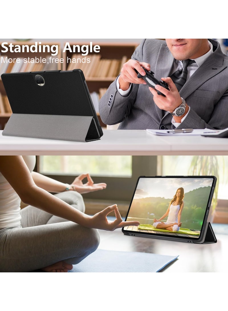 URBBKING Trifold Smart Cover Protective Slim Case For Honor Pad 9 12.1 inch Black - Image 4