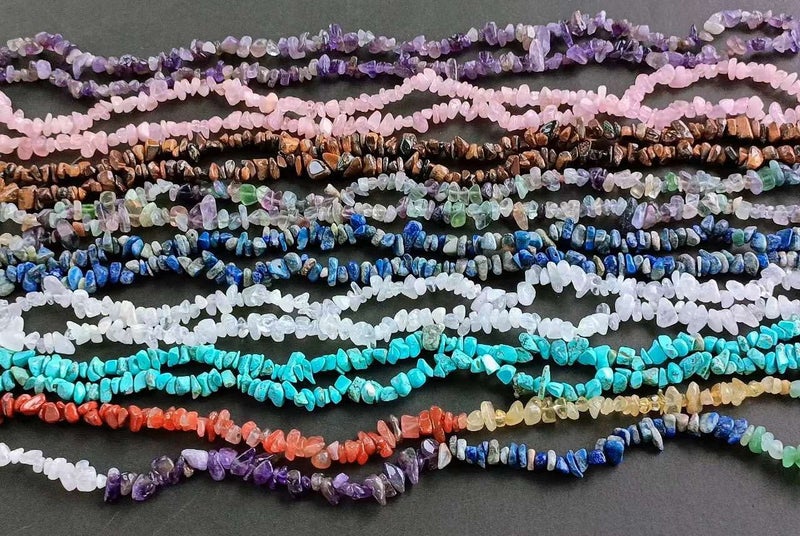 LAIDANLA Rose Quartz 400pcs Natural Chip Stone Beads 5-8mm Healing Crystal Irregular Gemstones Drilled DIY Loose Rocks Bead Crystal for Bracelet Earrings Necklace Jewelry Making Crafting - Image 5