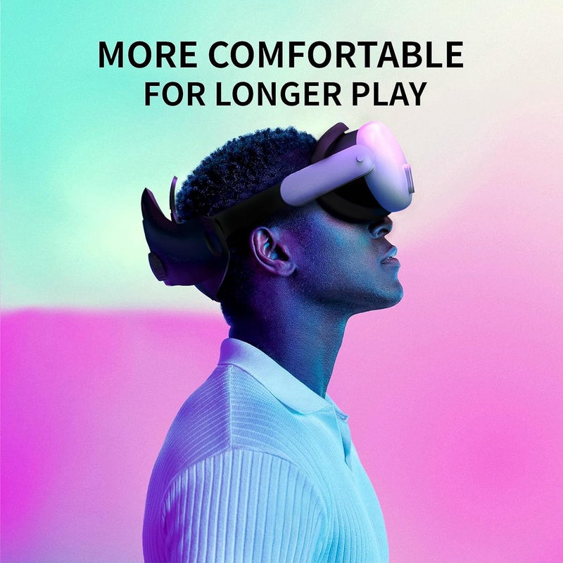 Careflection VR Silicone Face Pad Cover for Meta Quest 3 Original Headset Accessories, VR Face Cushion Pad Mask for Oculus Quest 3 Headset Face Pad (White) - Image 4