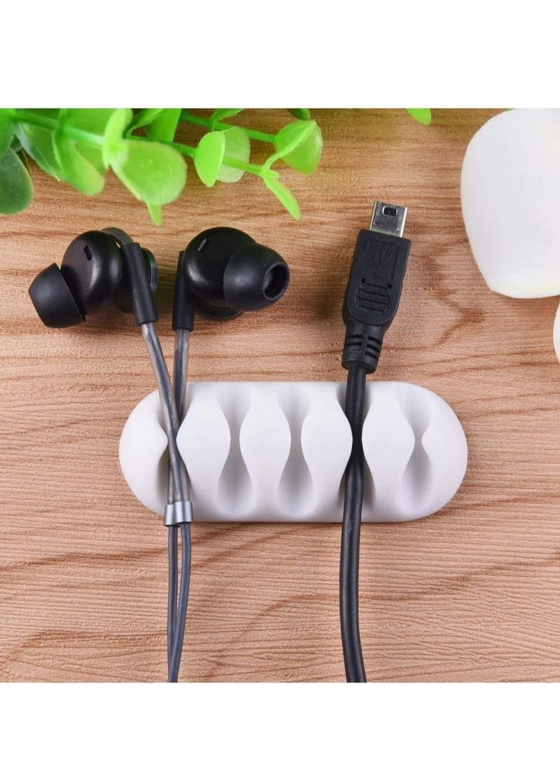 Captaintech Long Lasting Cable Tidy Clips Cable Management System Desktop Cord Holder Hider Charging Cable Drop Organizer for TV PC Laptop Home Office Cable Tidy Management for Home and Office - Image 4