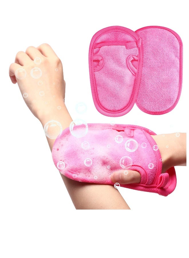 قفاز تقشير، قفاز لوفة لاستحمام تقشير الجسم، قفاز فرك للاستحمام، قفاز لإزالة خلايا الجلد الميت، مثالي لمنتجع صحي، تدليك الجسم، تقشير عميق وتنظيف، للحصول على بشرة صحية وناعمة. - Image 1