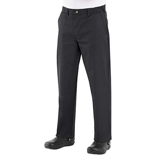 Chef Designs Men's Chef Pant, Black, 38W x 30L - Image 1