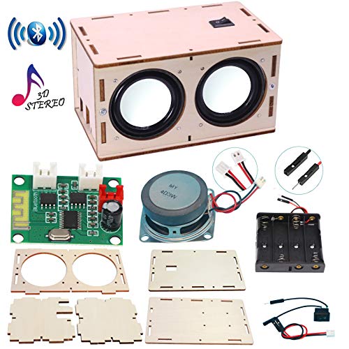 CYOEST DIY Bluetooth Speaker Box Kit Electronic Sound Amplifier - Build Your Own Portable Wood Case Bluetooth Speaker Sound - Science Experiment and STEM Learning for Kids, Teens and Adults - Image 1