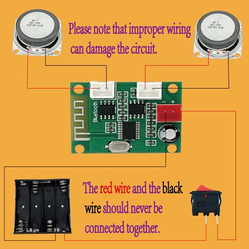 CYOEST DIY Bluetooth Speaker Box Kit Electronic Sound Amplifier - Build Your Own Portable Wood Case Bluetooth Speaker Sound - Science Experiment and STEM Learning for Kids, Teens and Adults - Image 5